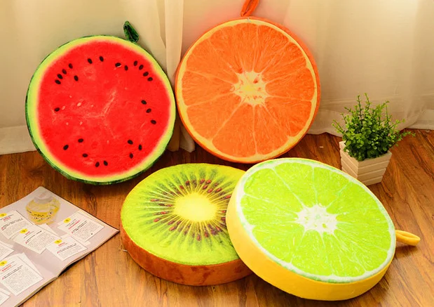 3d fruit pillow