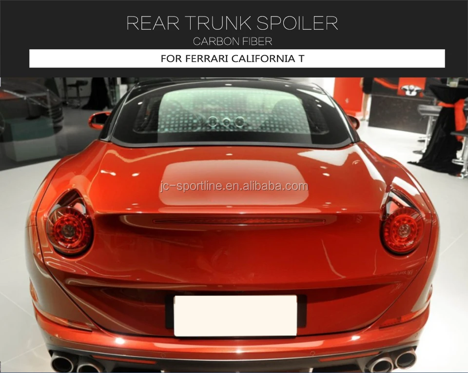 Carbon Fiber Rear Trunk Lid Spoiler For Ferrari California T Base Convertible 2 Door Coupe 15 18 Buy Trunk Lid Spoiler For Ferrari Trunk Lid Spoiler For California Rear Trunk Lid Spoiler Product