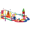 2018 top toy Magnetic Tiles Magnet toy 2 Light Up Car STEM Learning Toy Race Car Track Building Block Educational Toys Set