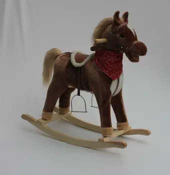 animal de cheval à bascule avec musique