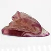 Wholesale diamond lizard gemstone animal carvings fluorite crystal lizard carving statue craft