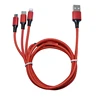 Colors 10 Multi port Micro USB cable high speed data and charging compatible fith sumsung for android and iphone