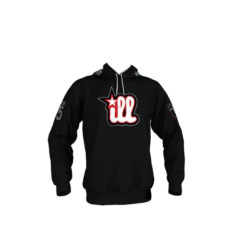 thick black hoodie