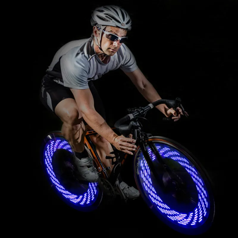 7 Monochrome Leds Flash 15 Different Patterns Bicycle Led Valve Stem