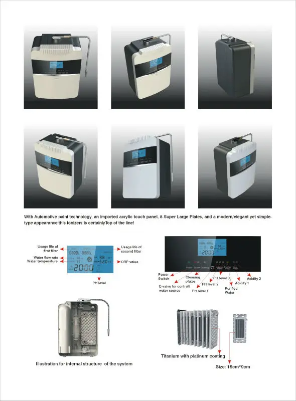 Water Softener kangen hydrogen alkaline water ionizer machines hydrogen water