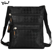 19.5*22.5cm Black and Brown 2 Color Fashion Denim Thread Pattern Bag Men Men’s travel bags Purse QQ1895