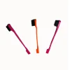 Custom Hair Beauty Plastic Double Sided Hair Edge Control Comb and Brush Edge Brush for Hair