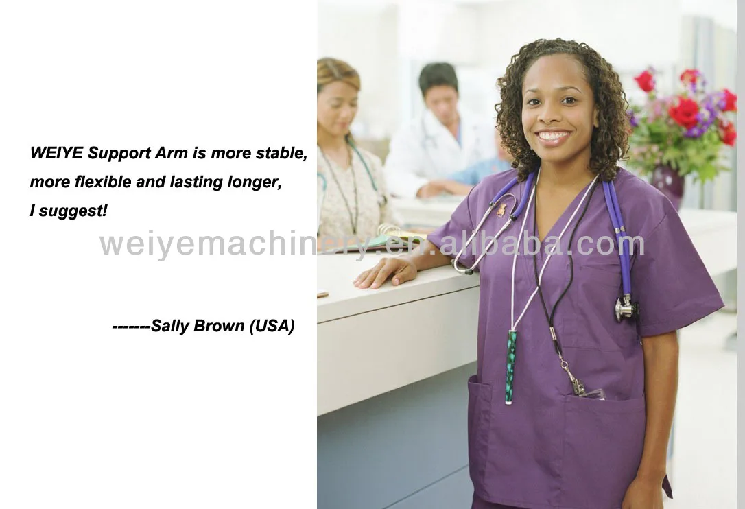 Plastic ventilator support arm made in China