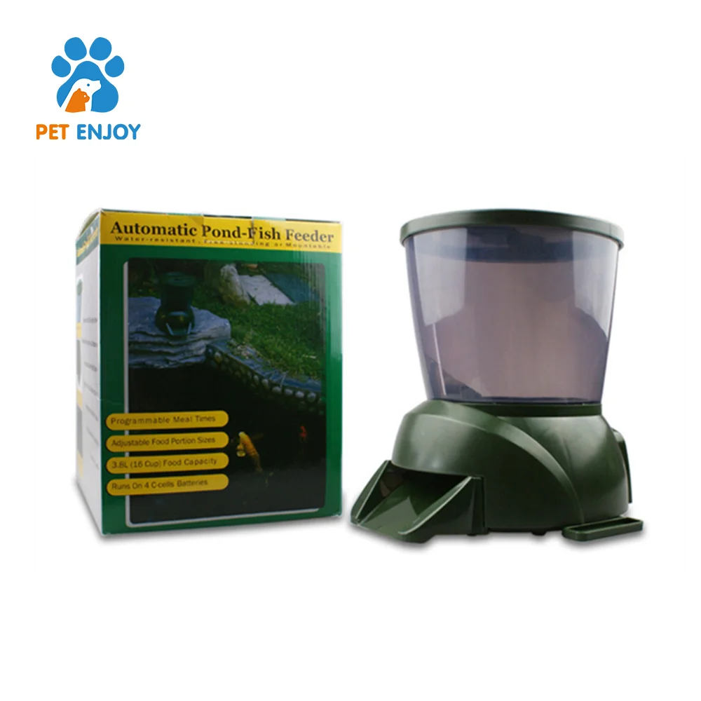 Automatic Green programmable feeding daily solder Pond-Fish pet Feeder