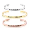 New fashion personalized bracelet cuff bangle with custom logo