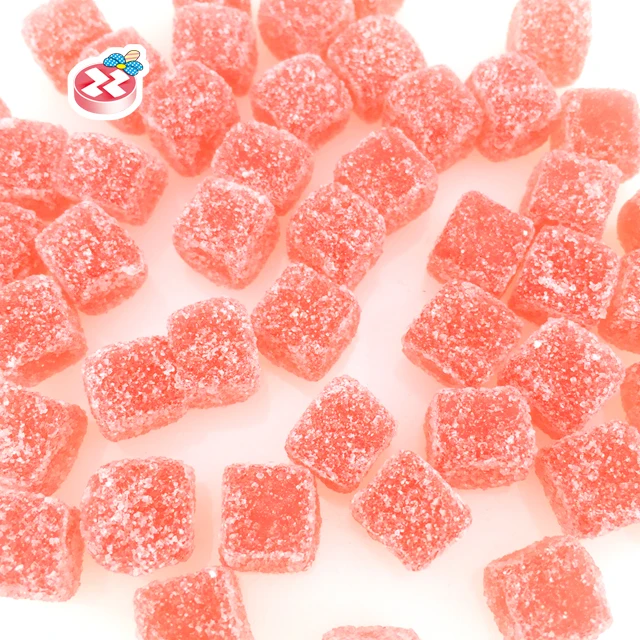 Square Cube Soft Candy Sugar Coated Sweet Gummy Candy - Buy Square ...