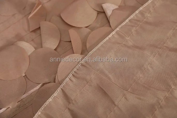 Cheap Factory Price Round Petal Wedding Linen Table cloth