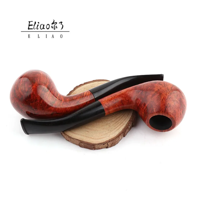 Yiwu Erliao Fancy Antique Hand Carved Briar Wood Tobacco Pipe Durable
