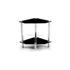 Leisure Entertainment exceptional irregular Tempered Glass End Table side table corner table