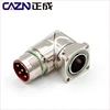 M23 923 power female male straight angled metal socket connector
