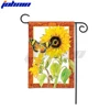 ODM 12*18 inch 100D Polyester Custom Design Three Layer Decorative Garden Flag With Pole