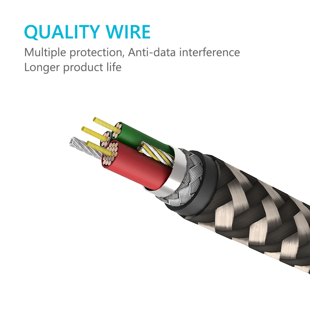 Pinyi 1m Nylon Braided Cable Type C Cable Buy Nylon Braided Cable,1m