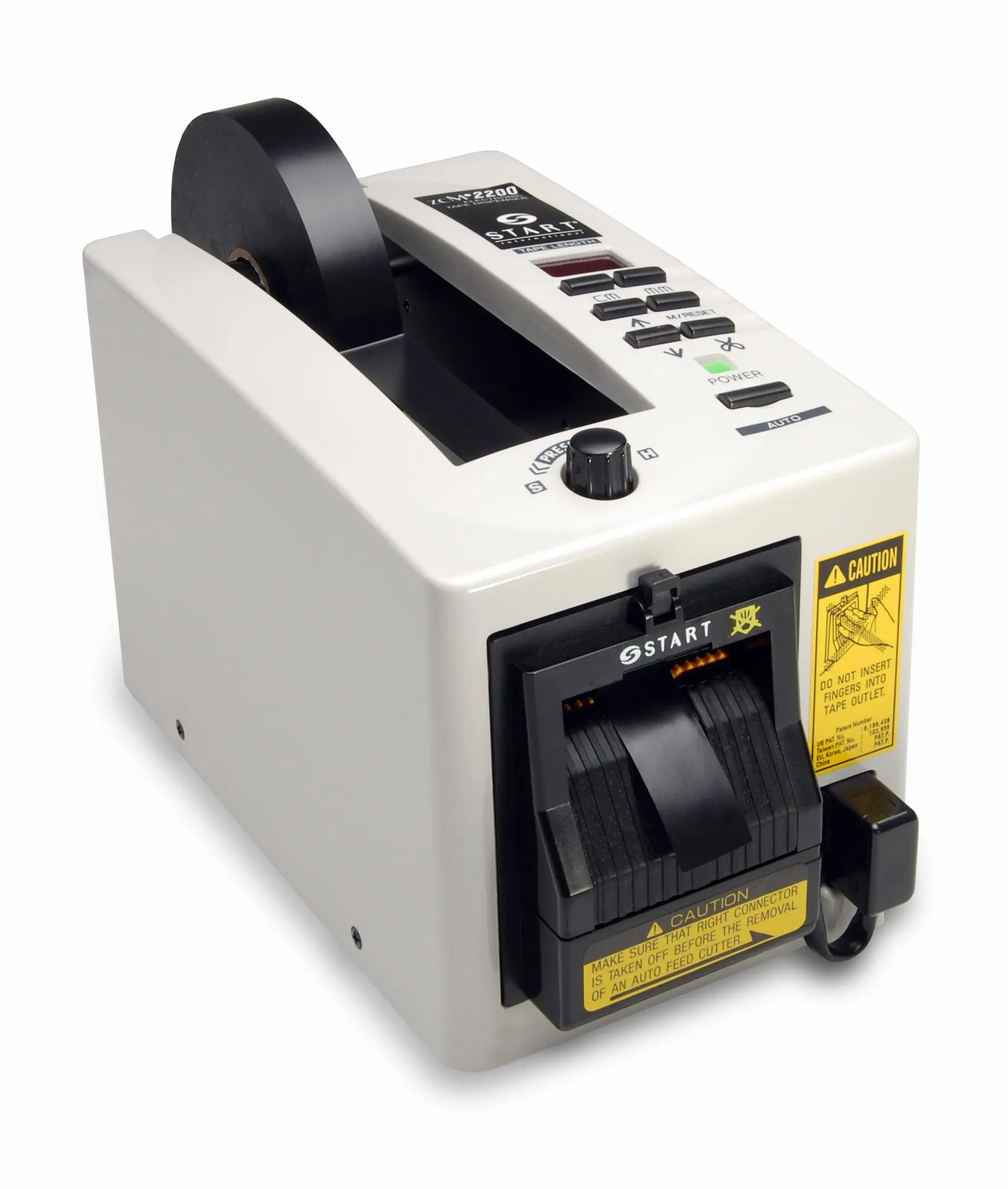 START International ZCM2200K Electronic Tape Dispenser with Safety Guard Cutting Head and Three Programmable Tape Lengths for Thin Tapes