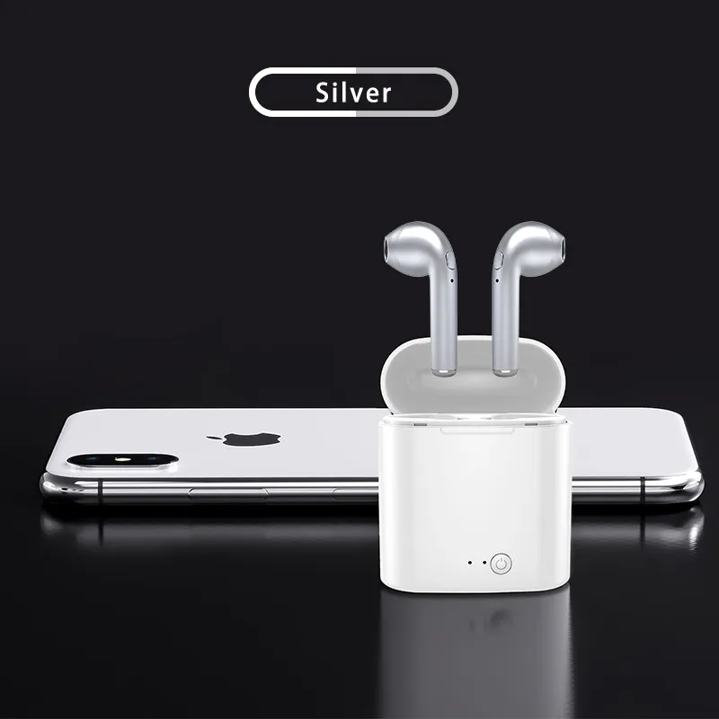 Smart Phones Support I7s TWS Bluetooth 5.0 Wireless Earphones True Stereo Earbuds Binaural Calling Headset With Charging Bin - ANKUX.COM