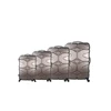 Quality Products Gray 4 Wheel Spinner 210D Lining ABS Trolley Luggage Set