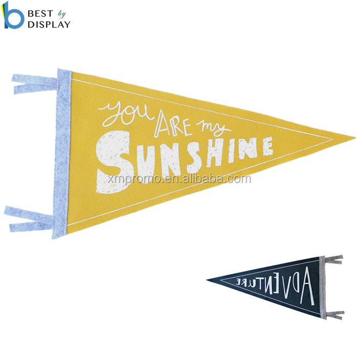 Custom Triangle Hanging Felt Wall Pennants Buy Custom Felt Triangle