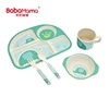FDA standard Wholesale cheap baby feeding bamboo kids tableware