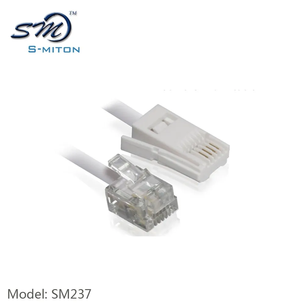 4 Core Bt Rj11 Type Plug To Plug Telephone Cable Buy 4 Core Uk