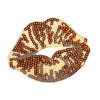 Custom Logo Embroider Patch Flower Designed Logo Personalized Shoes Embroider Bead Patch Sequin