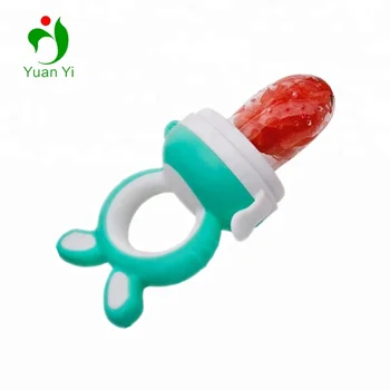 Safe Feeding Tool Baby Silicone Fresh Fruit Pacifier Milk Nibbler Feeders With Mesh Teeth Bite Bag