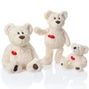 20 cm mini plush stuffed valentine day red heart teddy bear with t-shirts