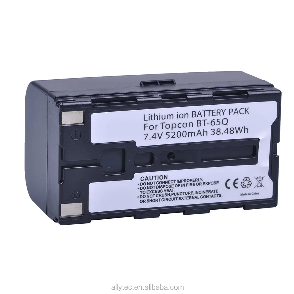 Bt-65q Bt 65q Bt65q Replacement Battery For Topcon Total Station Gpt ...