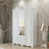 MDF wood wardrobe mirrored armoire chambre wardrobe with drawers