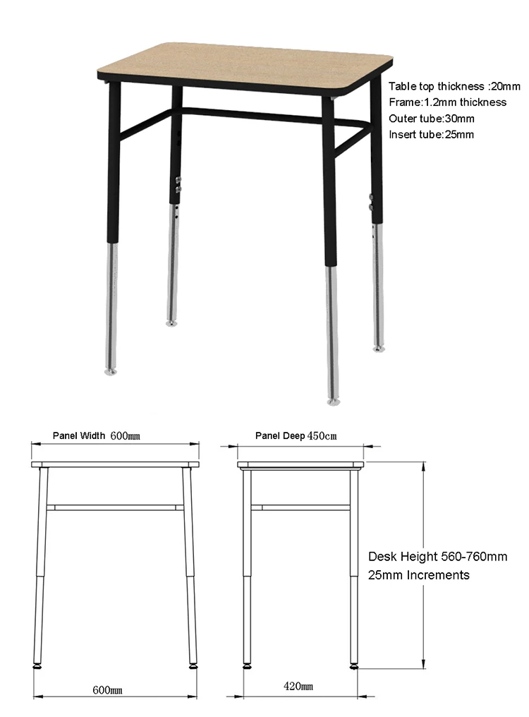 Adjustable Modern School Desk Furniture Wholesale Buy School