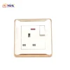 British Style 3 Pin 13A Luxury Electric Wall Socket And Switch