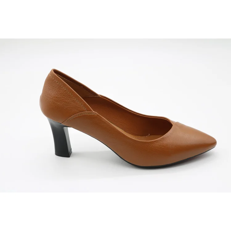 ladies leather heels