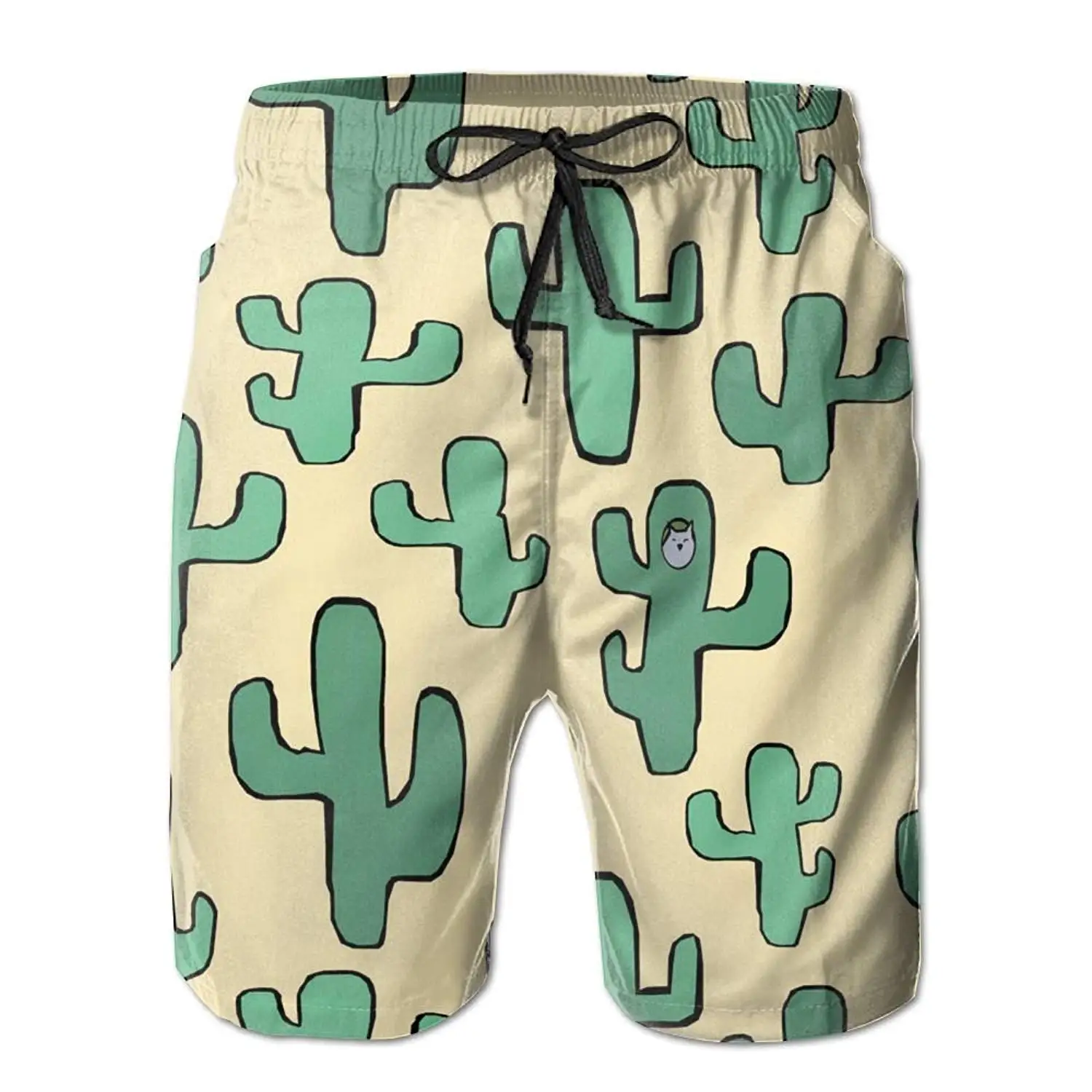 EYBFHUO Swim Trunk Relaxed Male Cartoon Animals Beach Shorts Swimwear.