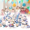 Factory Wholesale Party Tableware Birthday Photo Booth Props Cake Paper Plate Cup