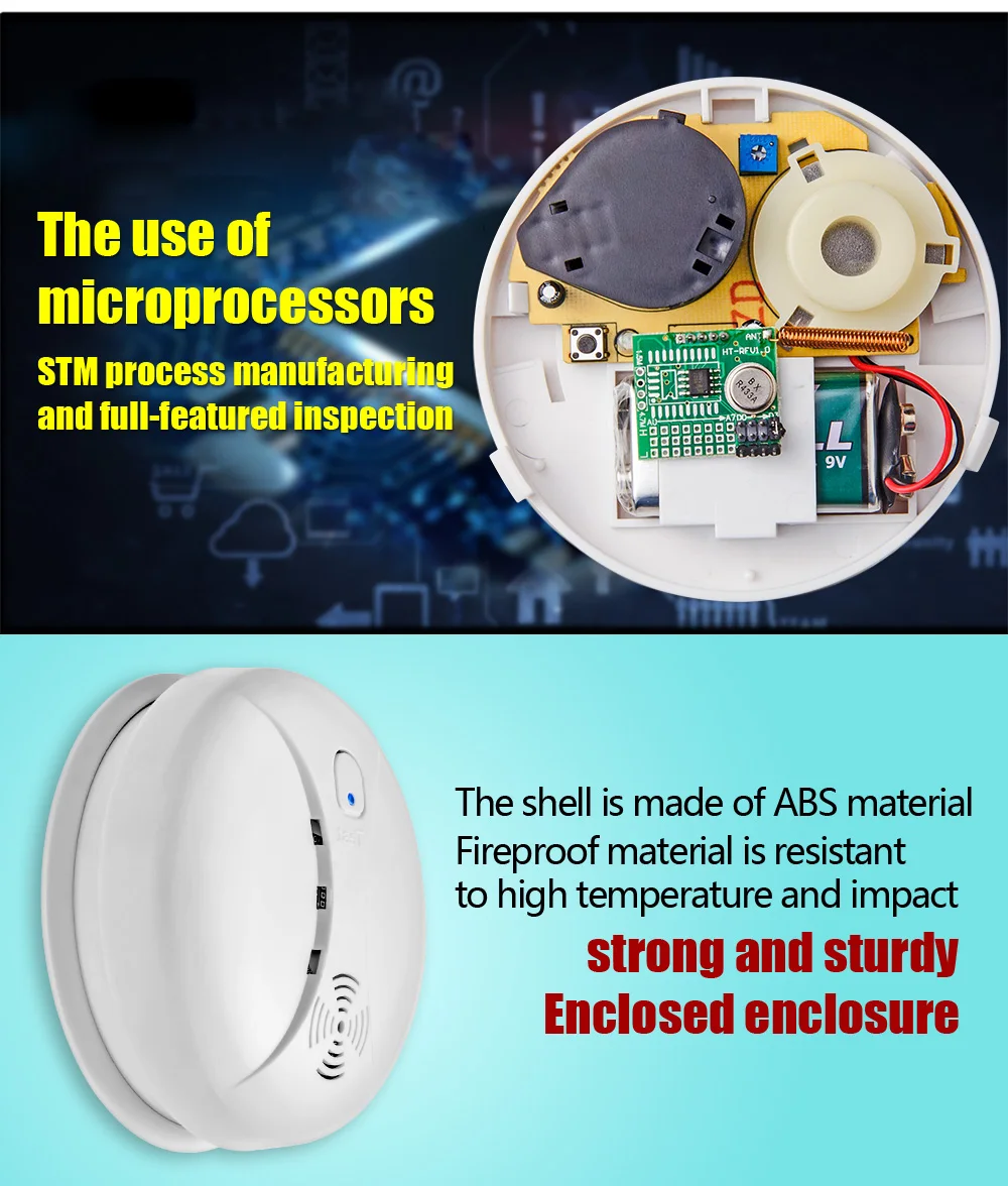 Portable Alarm Sensors Wireless Fire Smoke Detector Buy Smoke Sensor