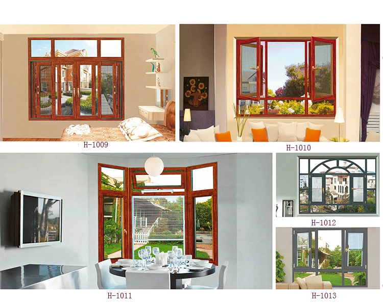 China supplier aluminum windows casement french window design swing out window