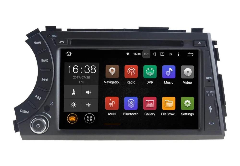 Top Nedehe 2G RAM Android 8.1 Car dvd for Ssang Yong SsangYong Kyron Actyon car radio stereo GPS Navigation steering wheel control 0