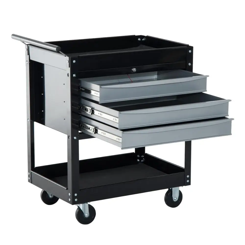 Metal Tool Cart 3 Drawers With Bbs Trolley The Metal Tool Cart 3 Drawers With Bbs
