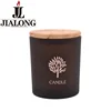Wholesale good quality glass jar white candle with lid