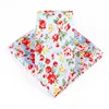 mens floral necktie handmade skinny flower tie and pocket square set for wedding party
