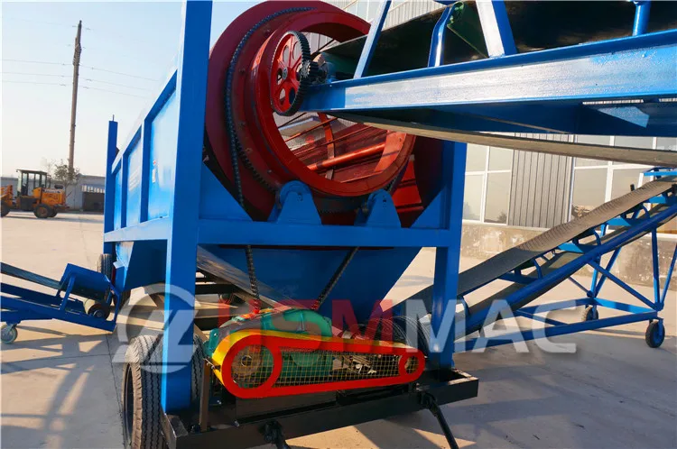 HSM High Capacity Rotary Trommel Compost Sifter For Carbon Production Lines Coal Ash