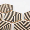 Customized Hexagon/Round/Square/octagon Any Shape Cork Drink Coaster Table Placemat With Printing