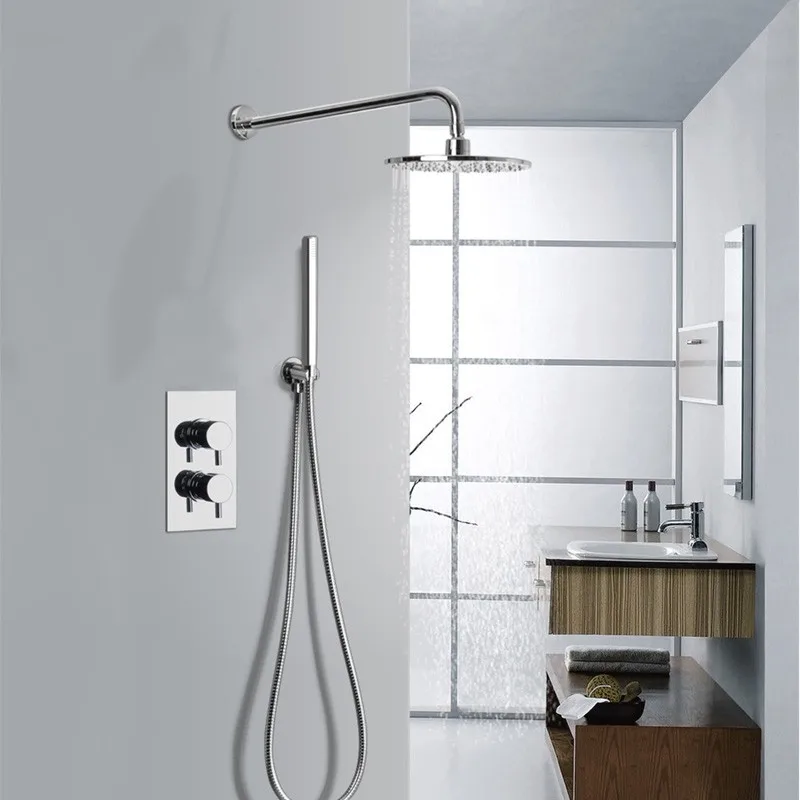 High quality Wras thermostatic concealed brass shower mixer faucets taps