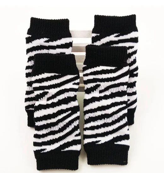 Winter Pet Dog Leg Socks Zebra Leopard Dots Print Non-Slip Leg Warmers Zebra S Mggsndi 4Pcs/Set Dog Leg Warmers 