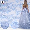 popular fashion wedding malaysia french 3d flowers decorations mesh net design embroidery lace fabric