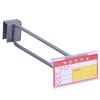 Customized Selectable color retailer Shop double wire tube bar metal hooks with price tag