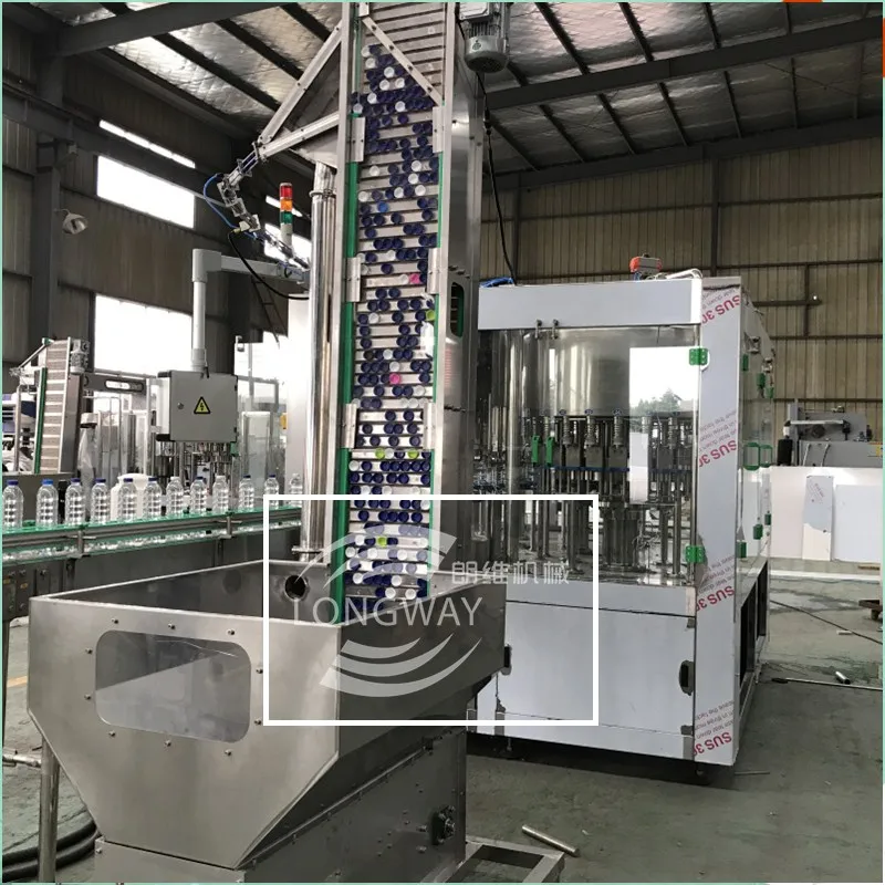 Square or Round Shape of Bottle Pure Water Filling equipment with Washing Filling Capping